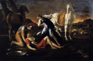 タンクレディとエルミニア 作： Nicolas Poussin